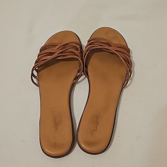 Madewell Womens Tracie Criss Cross Leather Sandals 7 - Picture 2 of 6